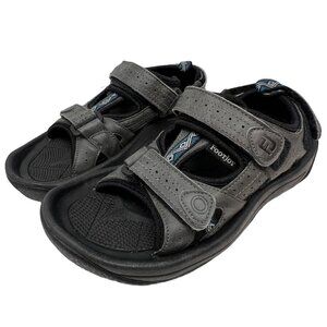 Footjoy Youth Boys 4 M Golf Sandals Gray Soft Spikes Strappy Black 45032